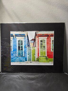 14 x 11 New Orleans Shotgun House Print
